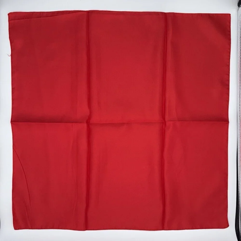 NIP Set Of 10 Red Satin Dinner Napkins 20” X 20” unbranded